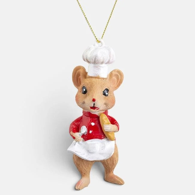 Șoricel bucătar cu bonetă albă, 10 cm, vedere produs | Shopiens®