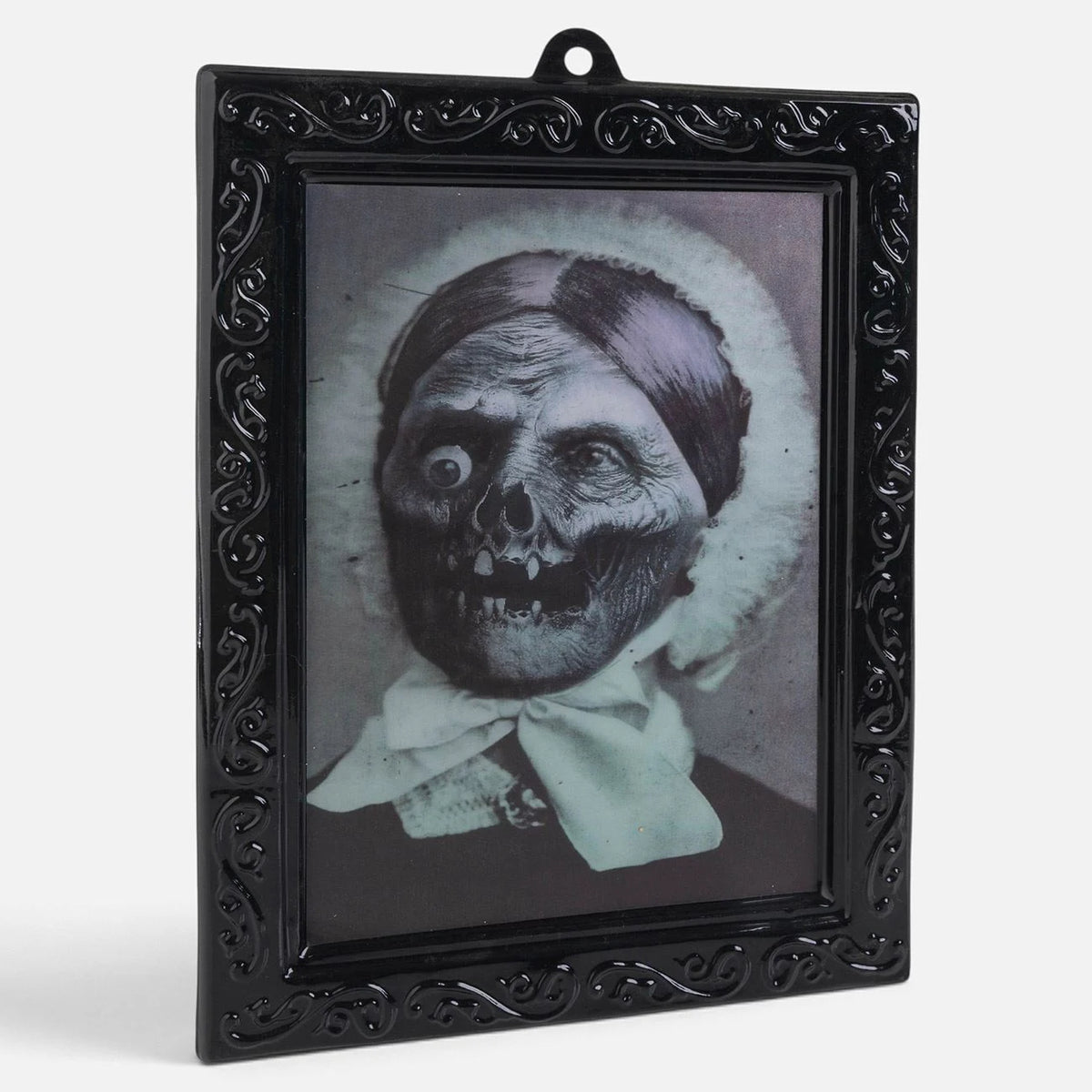 Tablou Halloween Cu Portret Care Se Transforma In Craniu, 22 X 28 Cm