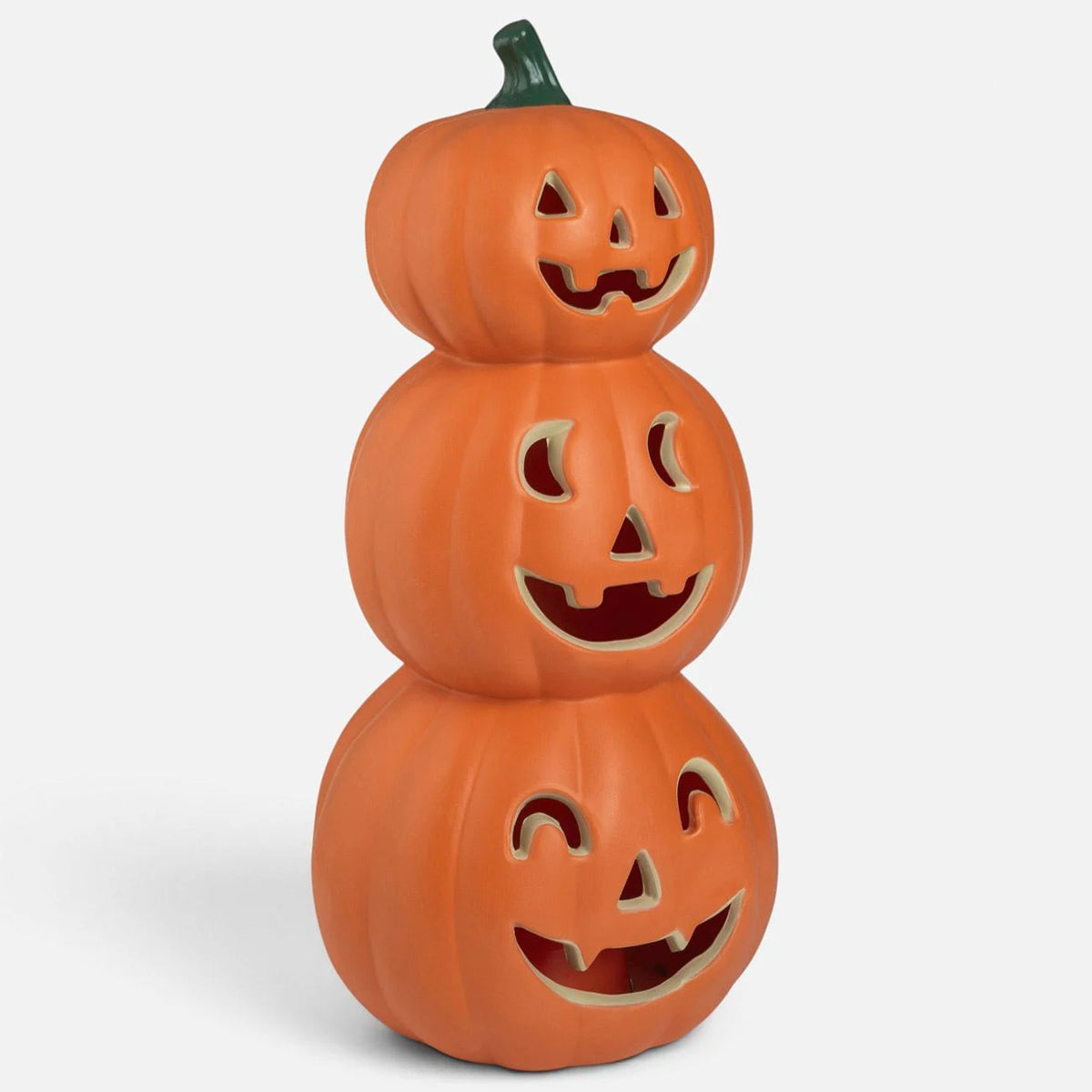 Turn Cu Trei Dovleci Si LED Multicolor, Halloween 53 Cm - Shopiens