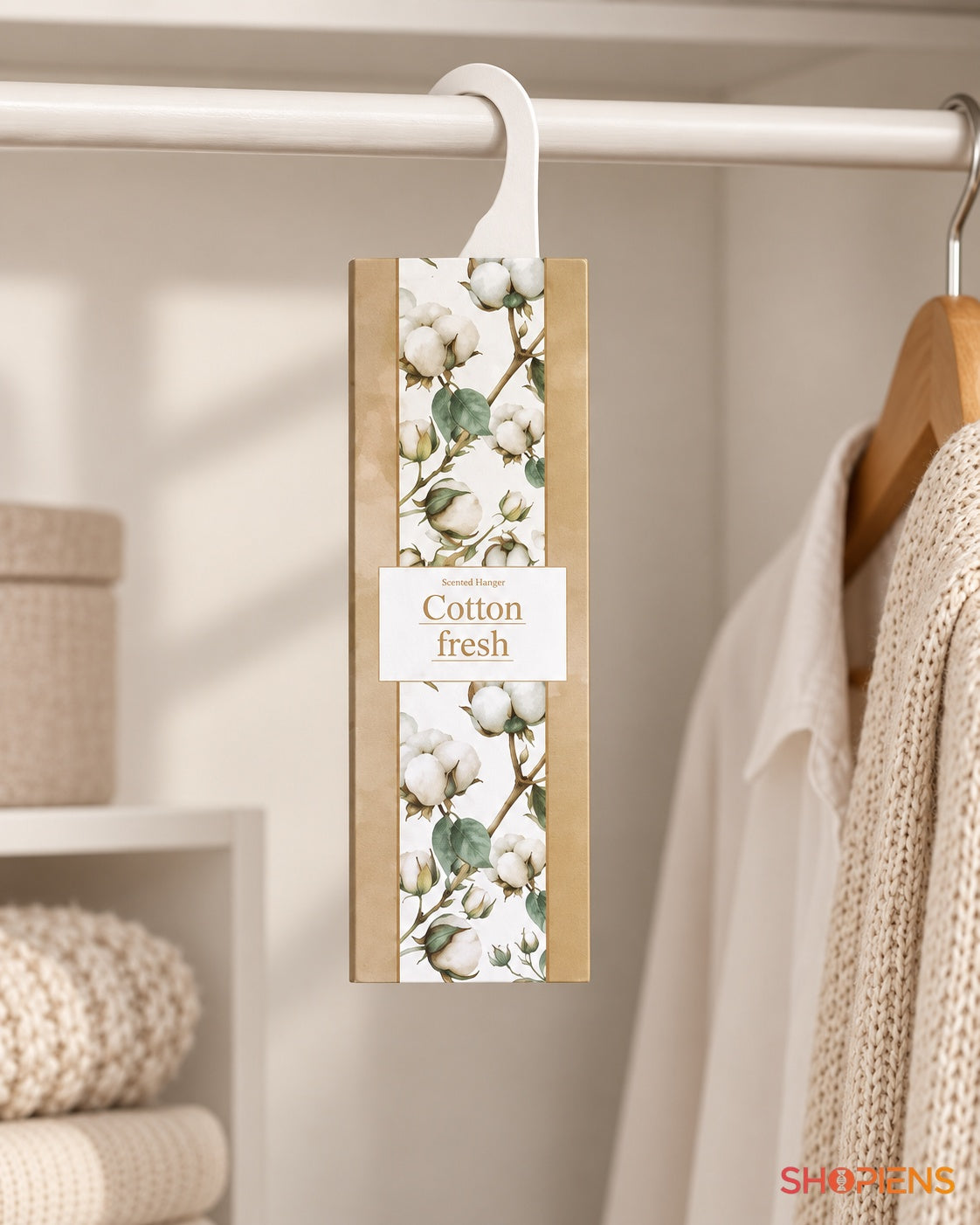 Umeraș parfumat cu aromă de bumbac, 14,3 cm – utilizare în dormitor – Shopiens