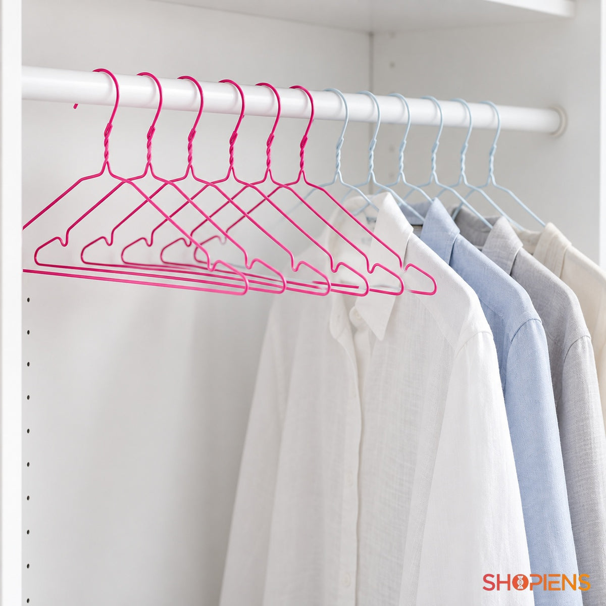 Umerașe metalice colorate, 42 cm, set de 12
