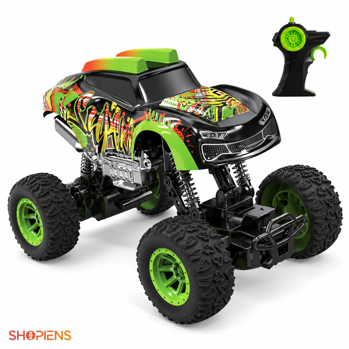 Vehicul stunt cu amortizoare mari și telecomandă | Shopiens