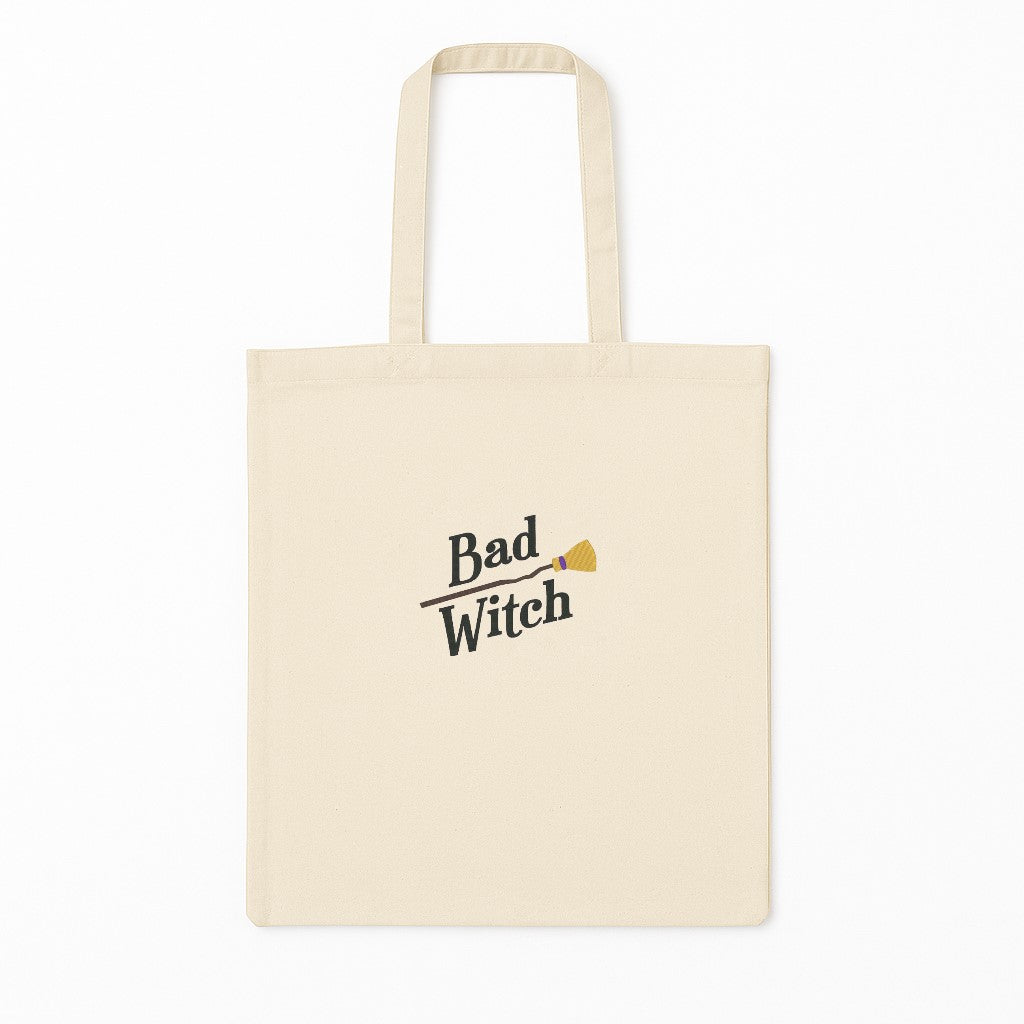 Tote Bag Brodat Bad Witch