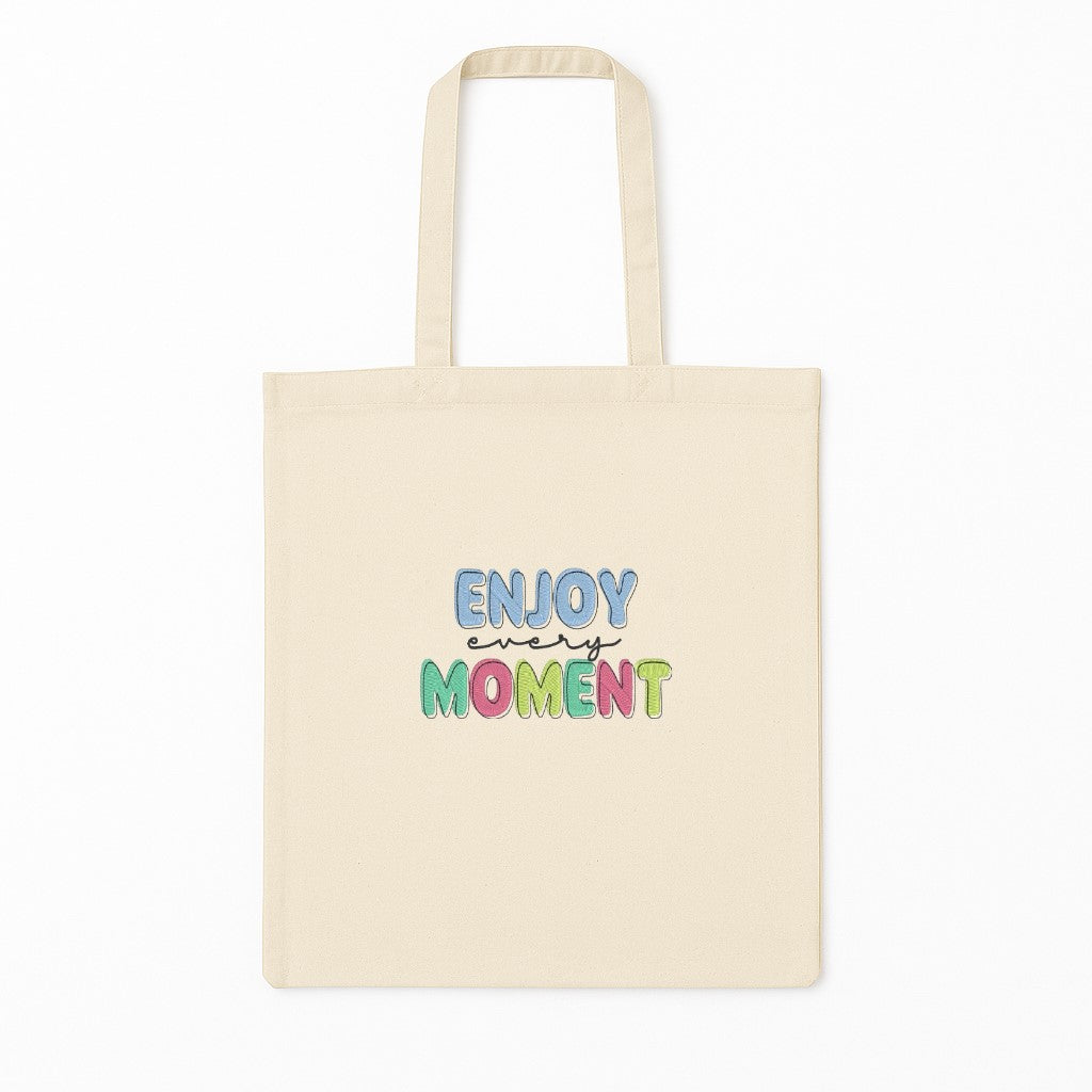 Tote Bag Brodat Enjoy Every Moment