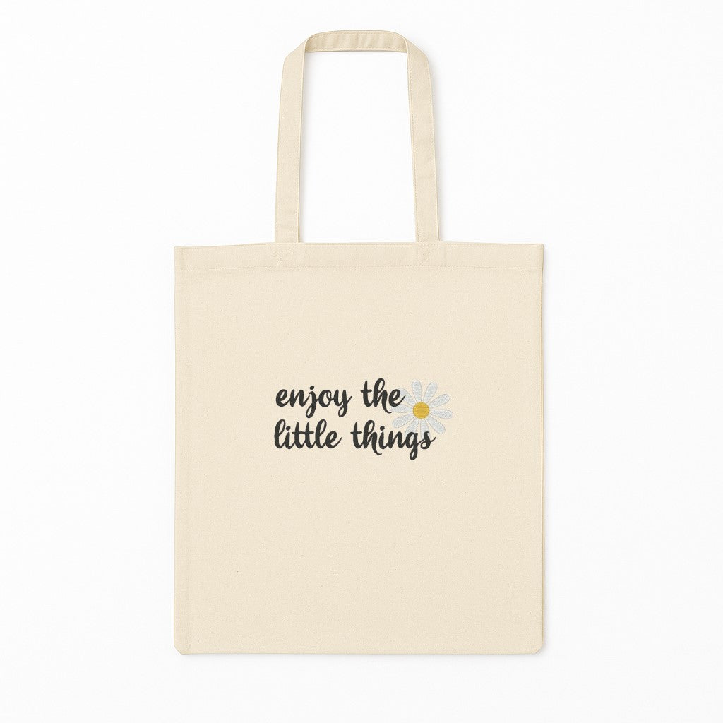 Tote Bag Brodat Enjoy The Little Things