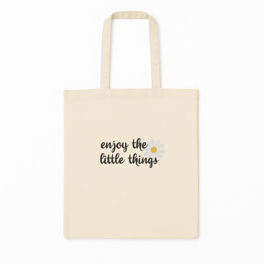 Tote Bag Brodat Enjoy The Little Things