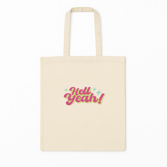 Tote Bag Brodat Hell Yeah