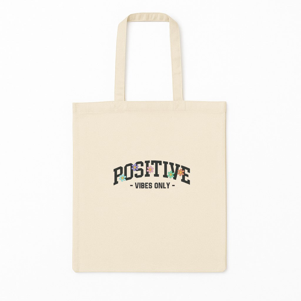 Tote Bag Brodat Positive Vibes Only