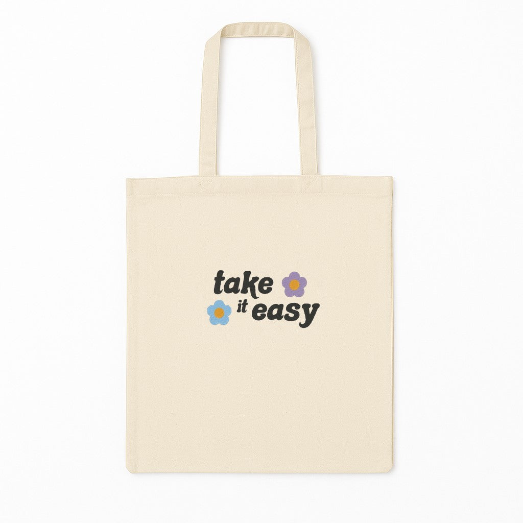 Tote Bag Brodat Take It Easy