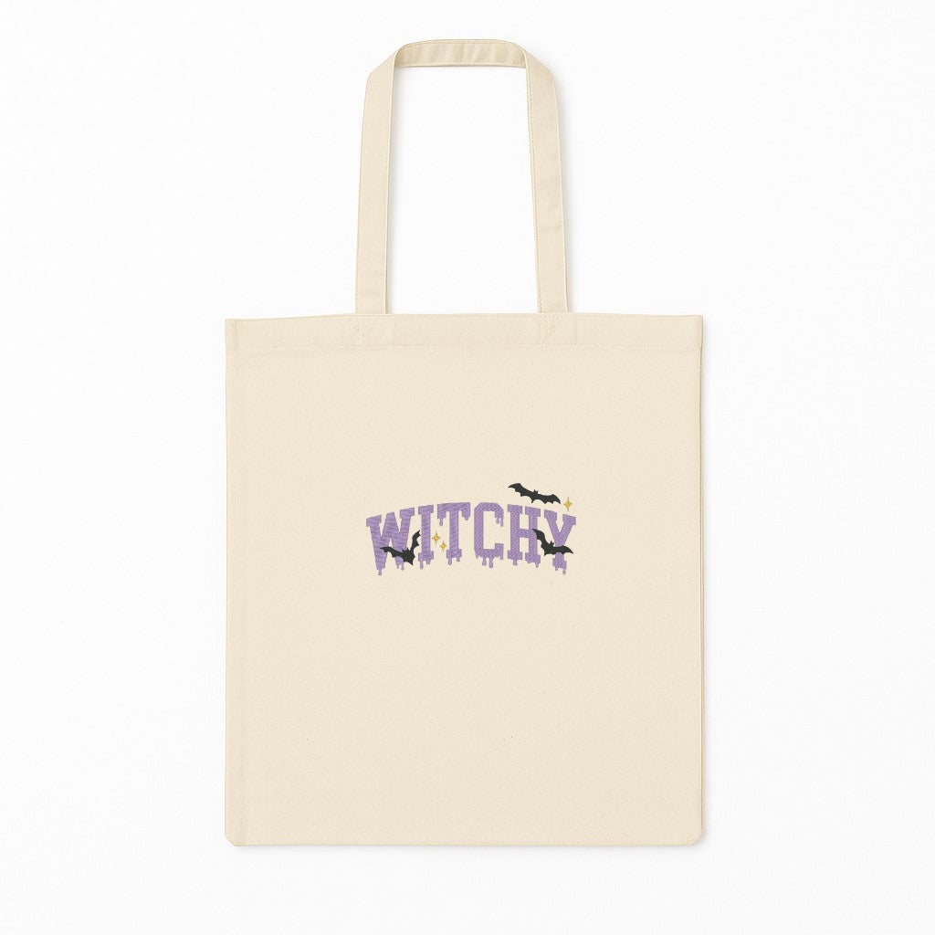 Tote Bag Brodat Witchy